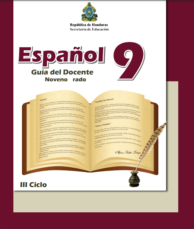 Guia del Docente Español Noveno 9 Grado Honduras