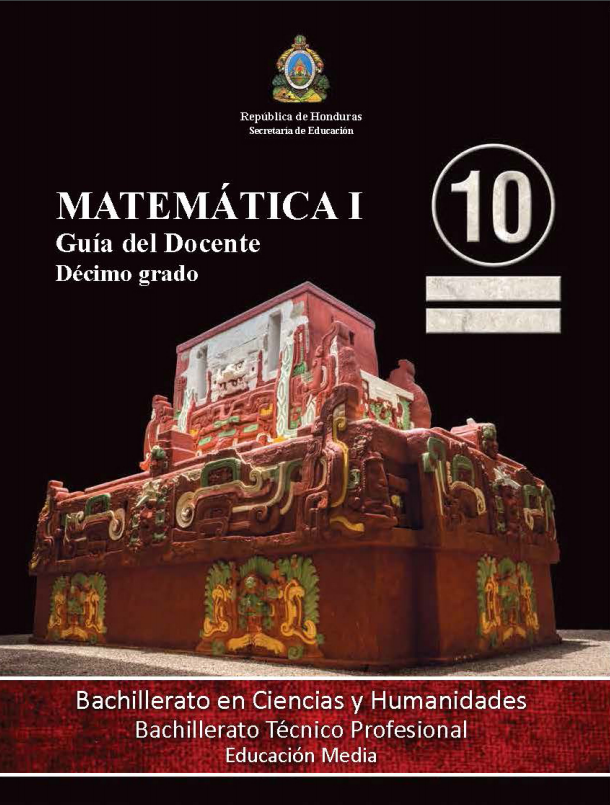 Guia del Docente Matematicas 10 Decimo Grado Honduras
