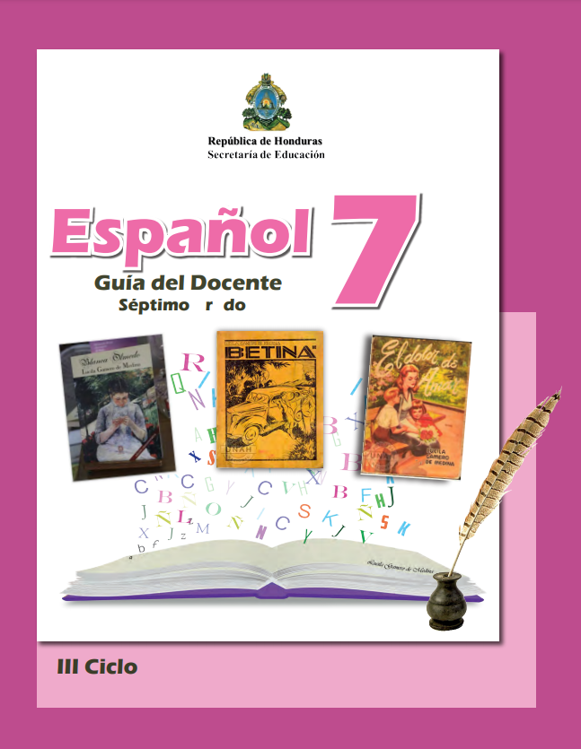 Guia del Docente de Español Septimo 7 Grado Honduras