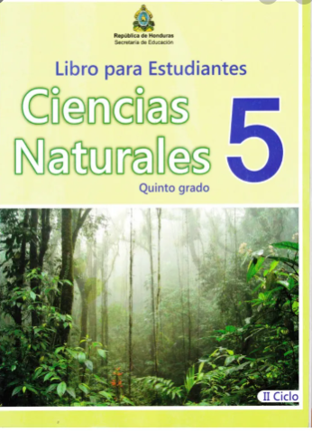 Libro de Ciencias Naturales Quinto 5 Grado Honduras