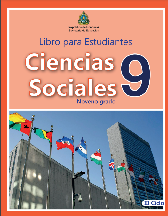 Libro de Ciencias Sociales Noveno 9 Grado Honduras