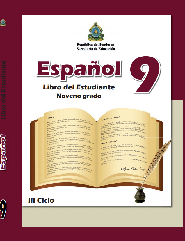 Libro de Español Noveno 9 Grado Honduras