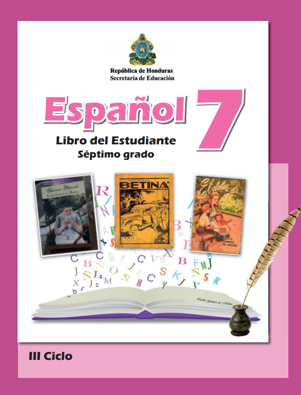 Libro de Español Septimo 7 Grado Honduras